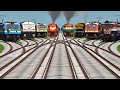 8 Colourful Trains Game Realistic Railways Tracks | Train Gameplay | train simulator indian railway