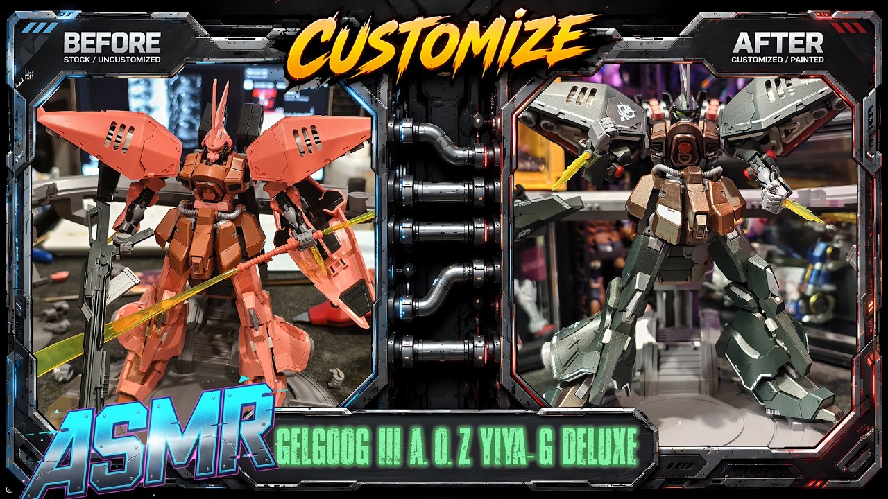 Atelier G•G YIYA-G Gelgoog III A.O.Z (Deluxe Ver) | ASMR Quick Build - YouTube
