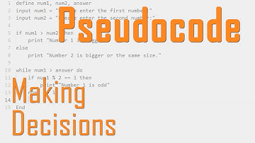 Making Decisions in Pseudocode