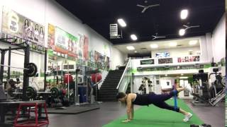 Glute Kick-Backs From A Plank