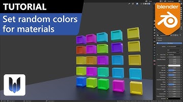 Blender tutorial: Set random colors for materials