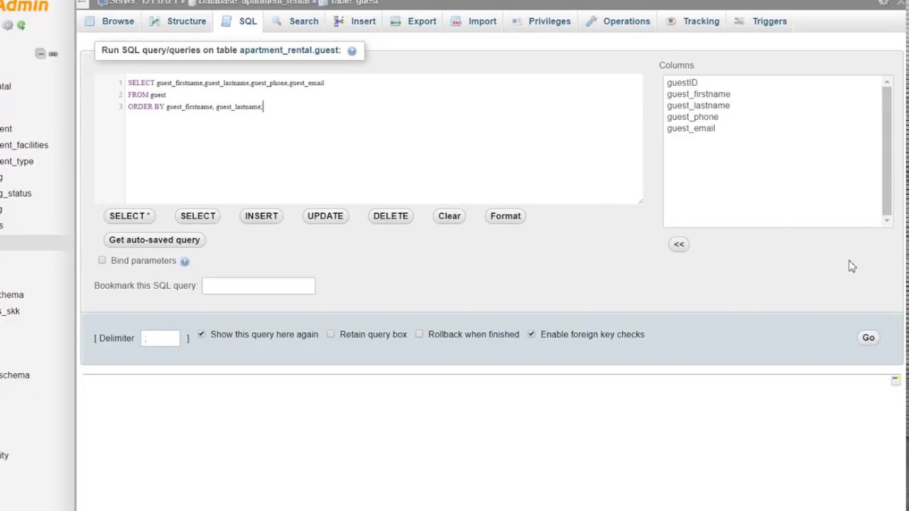 Apartment Rental Database System 1 YouTube