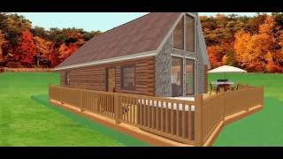 Conestoga Log Cabin Kit Tour - 26' x 39' Alpine Ridge with 3 BR | 2 BA | 1,498 SQF
