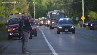 Firefighter injured in explosion back home