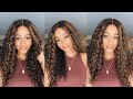 *MUST HAVE* 5X5 HD CLOSURE WIG | FUNMI CURLS WITH BLONDE HIGHLIGHTS | GLUELESS INSTALL | Luvme hair