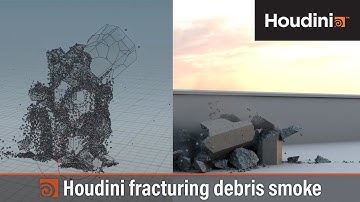 Houdini fracturing debris smoke