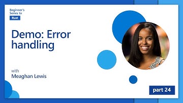 Demo: Error handling [24 of 35] | Rust for Beginners