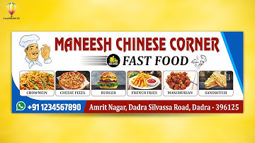 Attractive Banner Design for Restaurant 🔥 CorelDraw | Banner design in CorelDraw @sultaangraphic