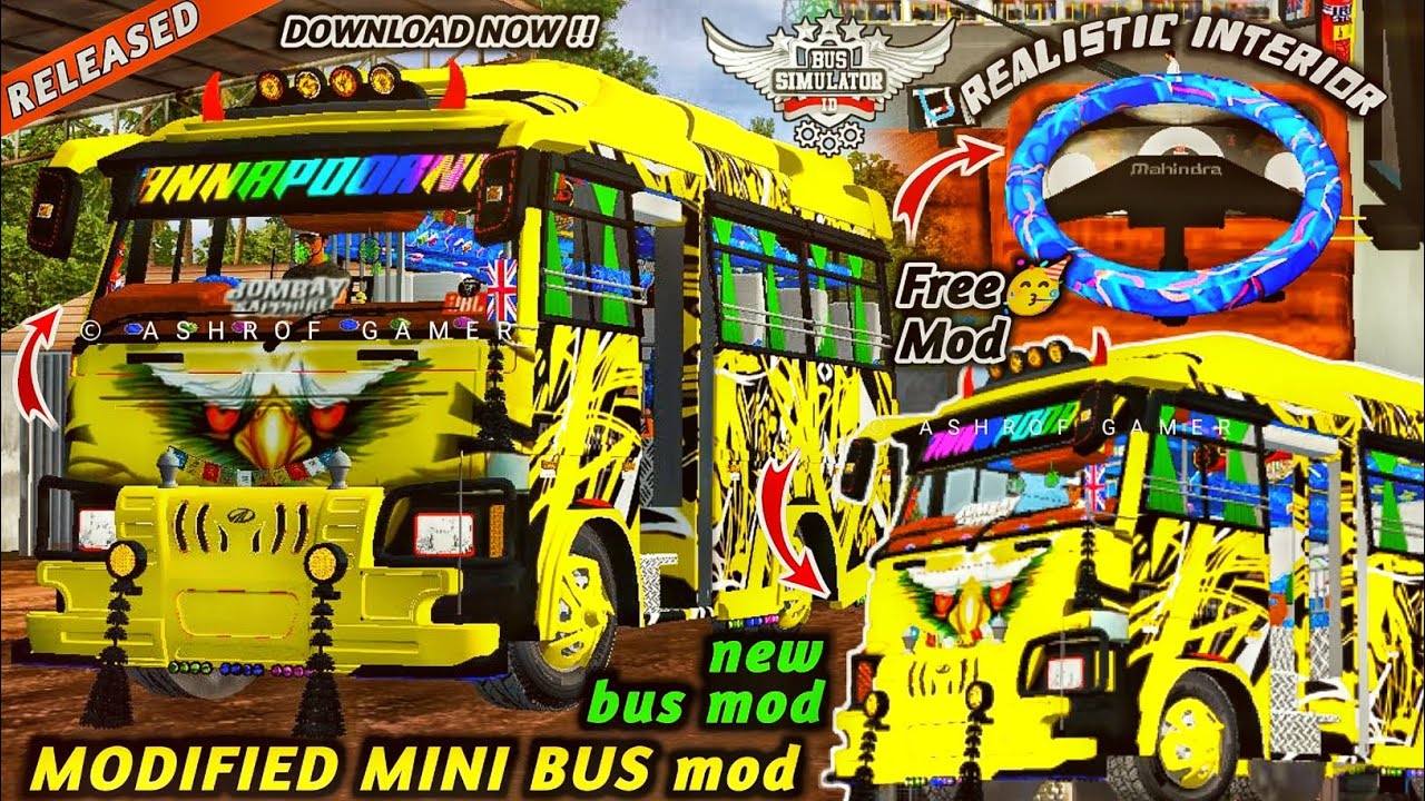 New MODIFIED COSMO MOD For Bus Simulator Indonesia😍New Bus Mod For ...