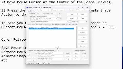 Animate Mouse Cursor in Circle, Ellipse , Rectangle or Square