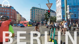 Berlin Cycling in Kreuzberg, Potsdamer Platz, Friedrichstraße, TV tower, Alexanderplatz 4K 2022