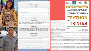 RSA CRYPTOSYSTEM : LEARN BY EXAMPLES WITH PYTHON: VIVIAN SIAHAAN AND RISMON H. SIANIPAR