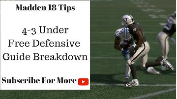 Madden 18 Tips - How to Play Defense in Madden 18: 4-3 Under Free Defensive Guide