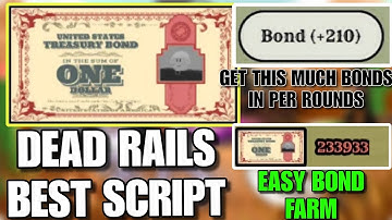 Best Dead Rails Omg Hub New Bond Farm Script || +200 Per Round Bonds Farm, Auto Farm Bond, Auto