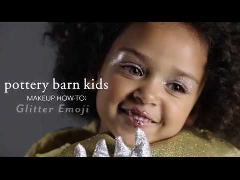 Easy Halloween Makeup Tutorial Glitter Emoji Costume For Pottery