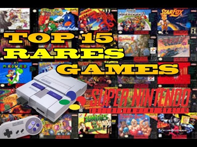 jogger Lege med hjerne Top 15 Rares Super Nintendo Games | Most Expensive SNES Games - YouTube