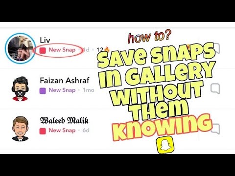 Video: Kaip išsaugoti „Snapchat“nuotraukas nepranešus kitiems