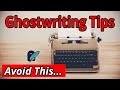 Ghostwriting tips  how to hire a ghostwriter for kdp on amazon