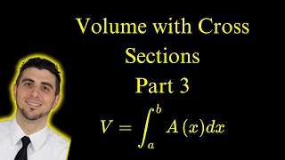 How to Find the Volume of a Solid with a Known Cross Section | Part 3 AP Calc Tutorial