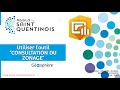 Géosphère utiliser l'outil de consultation du zonage
