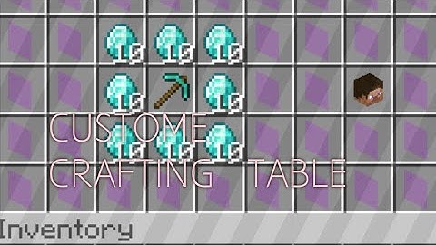 Custom crafting table Plugin For Pocketmine Free