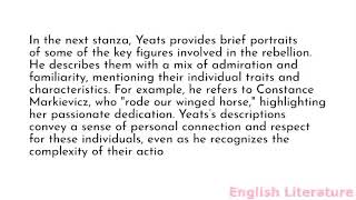 Summary and analysis of Easter, 1916 by W. B. Yeats