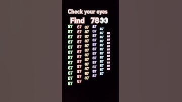 check your eyes and find the number 78 #geniusmindset #puzzle #maths #mazesolving #logicpuzzle