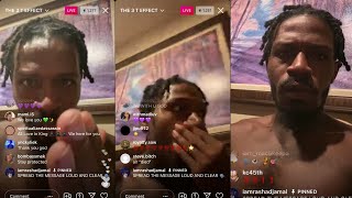 Rashad Jamal tears up during IG live for his people