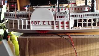 Lindberg Robert E. Lee steamboat with lights Part 2 The build