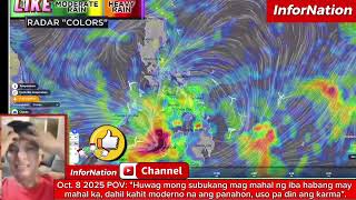 POV and DAILY WEATHER FORECAST UPDATEOCTOBER 8, 2025. TINGNAN ANG DIRECTION NG NAMUMUONG LPA