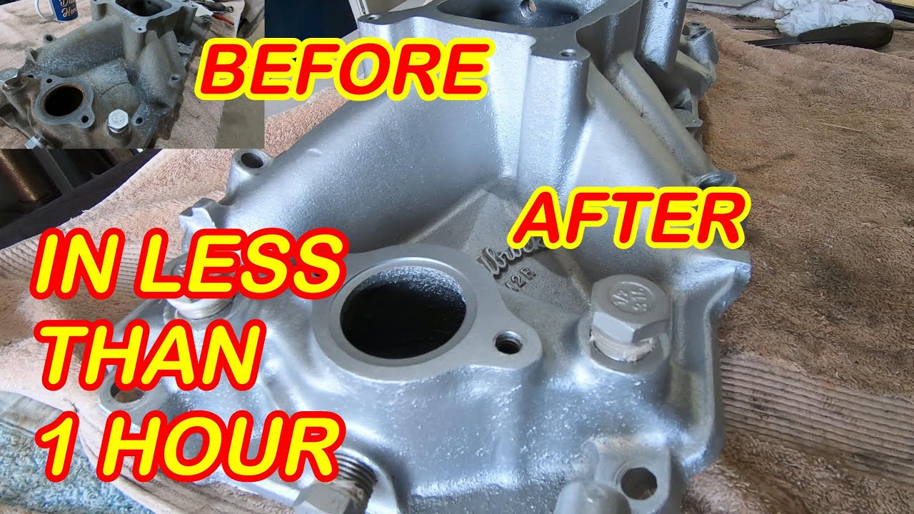 How I clean an aluminium intake manifold in less than 1 hour