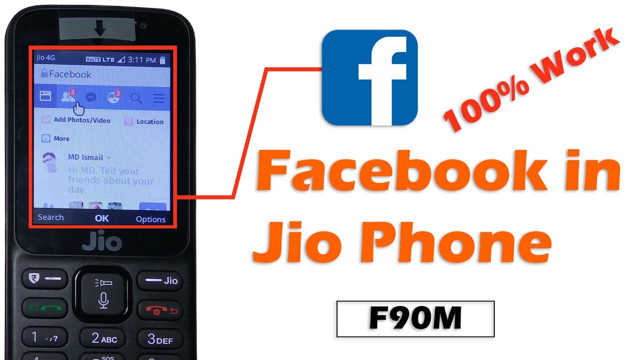 to jio screen how rotate phone Facebook 100 Work  To In  Jio How Use Facebook In Phone