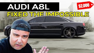 I Bought a $2,000 Audi A8L V8 Inspired by Transporter 2… Then Fixed the Impossible