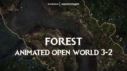 Animated Dungeon Maps - Forest Animated Open World (Position 3-2) Battle Maps Preview