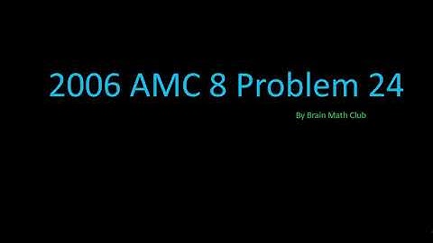 2006 AMC 8 Problem 24