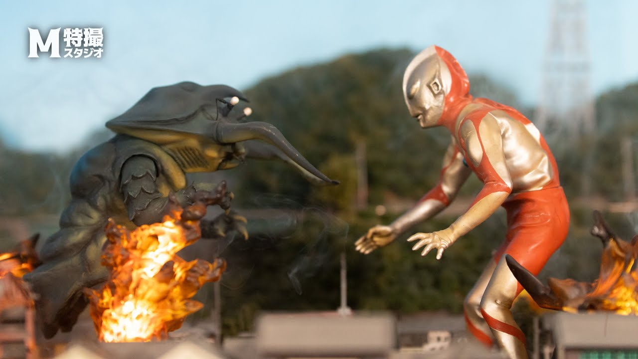 ウルトラマン】磁力怪獣 アントラー（ビリケン）Antlar vs Ultraman