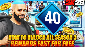 How To FINISH Your SEASON 3 Pass FREE & FAST in NBA 2K26