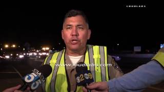 Double Fatal 10 Freeway Fiery Crash / West Covina  RAW FOOTAGE