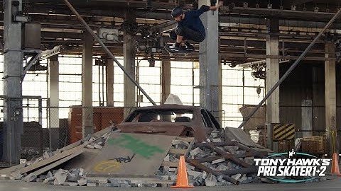 Tony Hawk Skates the Warehouse from #THPS 1+2 ... In Real Life