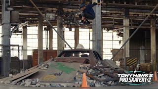 Tony Hawk Skates the Warehouse from #THPS 1+2 ... In Real Life