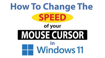 How To Change The Mouse Cursor Speed In Windows 11 👍