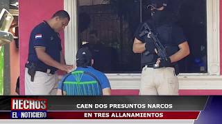 CAEN DOS PRESUNTOS NARCOS EN TRES ALLANAMIENTOS