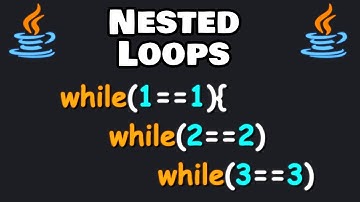 NESTED LOOPS in Java are awesome! ➿
