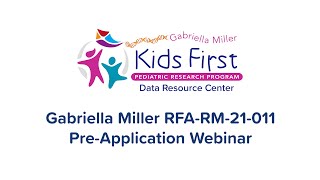 Gabriella Miller RFA-RM-21-011 Pre-Application Webinar Profile