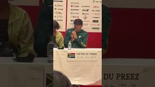 また大分に戻ってこられてうれしい　マラソンT51クラスで8連覇中のピータードゥプレア選手