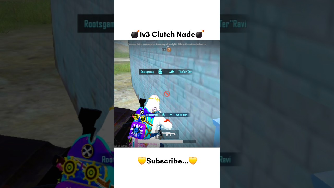 💣1v3 Clutch With Nade🔥