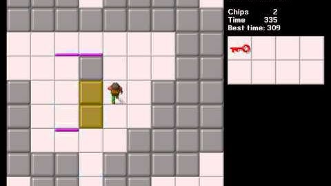 CCLP1 level 52 solution - 309 seconds