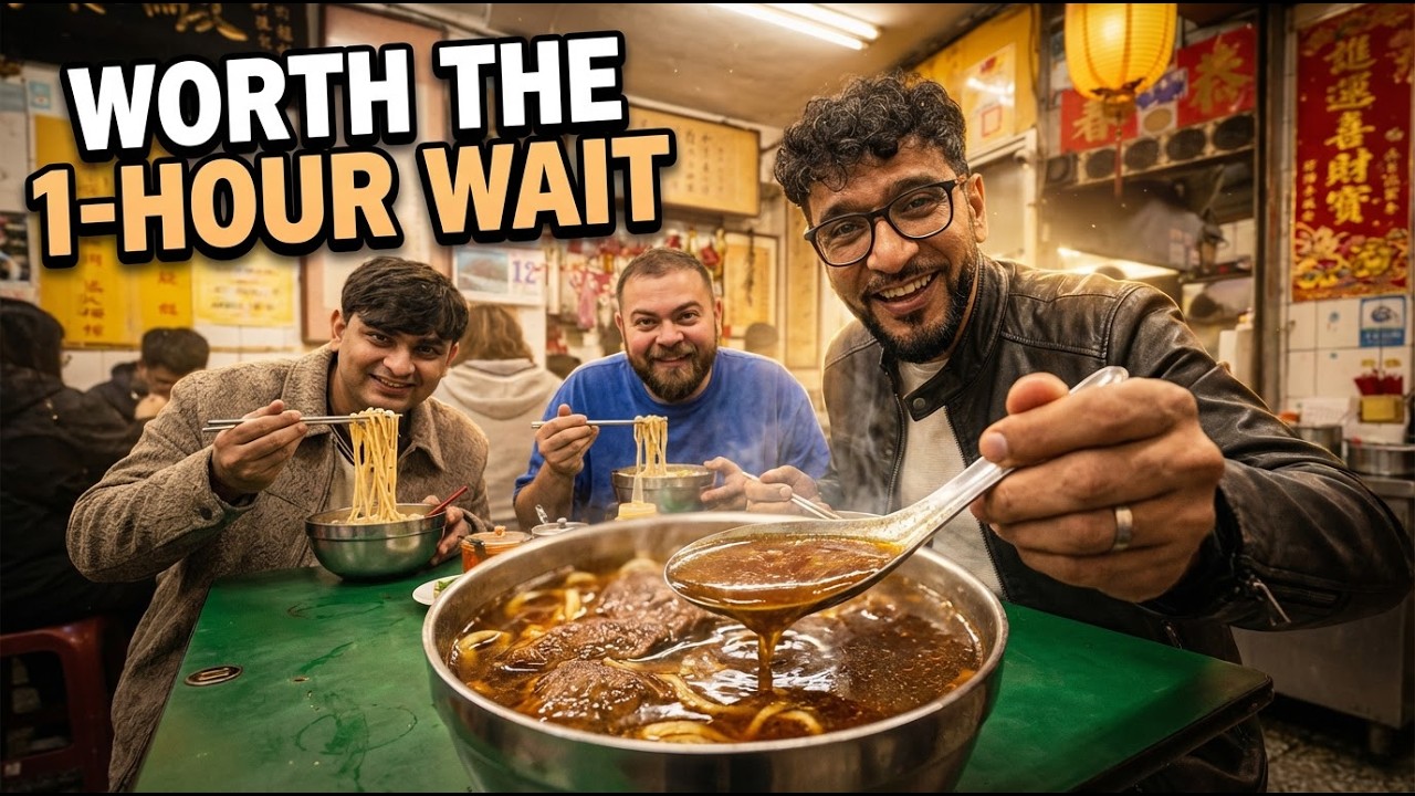 Пробую говяжий суп с лапшой | Национальное блюдо Тайваня