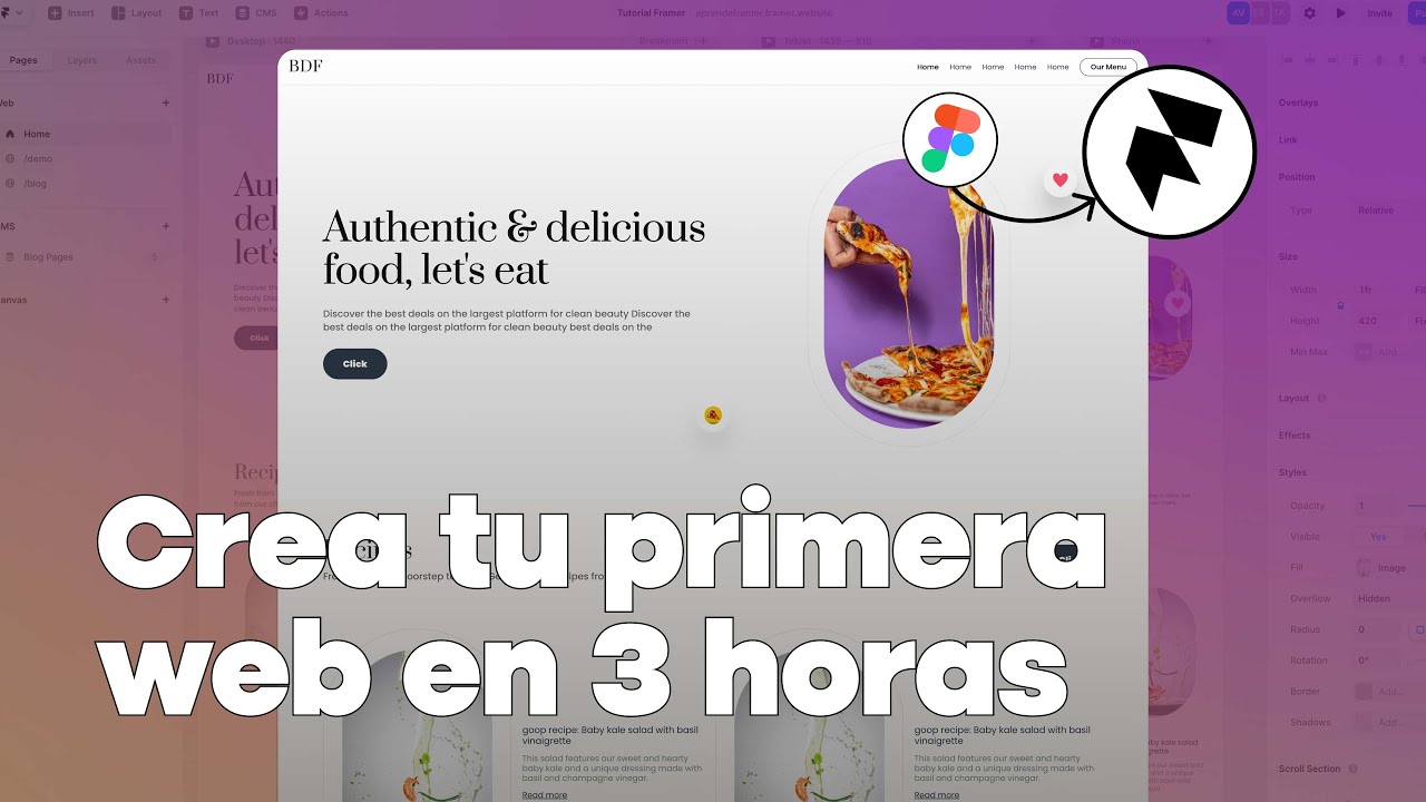 Construye tu PRIMERA WEB en FRAMER en 3h [Curso GRATIS en ESPAÑOL]