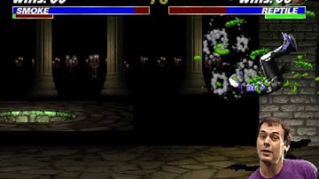 UMK3 Arcade - Smoke 10 hits 100% combo vs Reptile